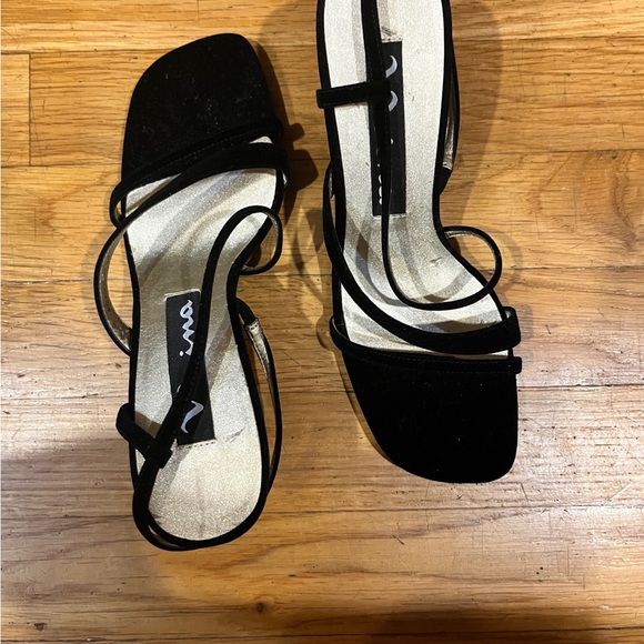 Nina opera black velvet high heels - Picture 9 of 10